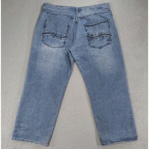 ENYCE Jeans Mens 44x30 Blue Denim Medium Wash High Rise Baggy Y2K Urban Skater